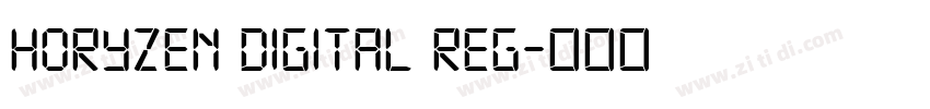 Horyzen Digital Reg字体转换